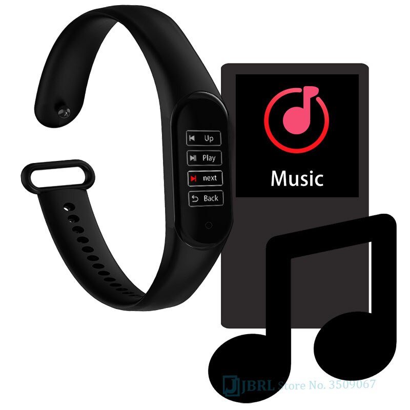 Armband män kvinnor smart klocka telefon android ios blod smartband musik spela kontroll tryck övervaka hjärtfrekvens smart band