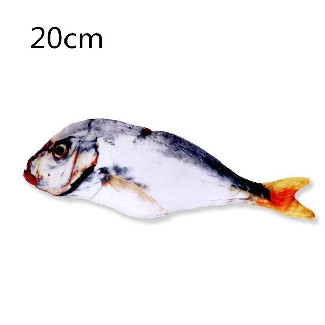 Plush 3D Carp Fish Shape Cat Toy Cute Simulation Fish Playing Toy For Pet Catnip Fish Stuffed Pillow Doll: 11