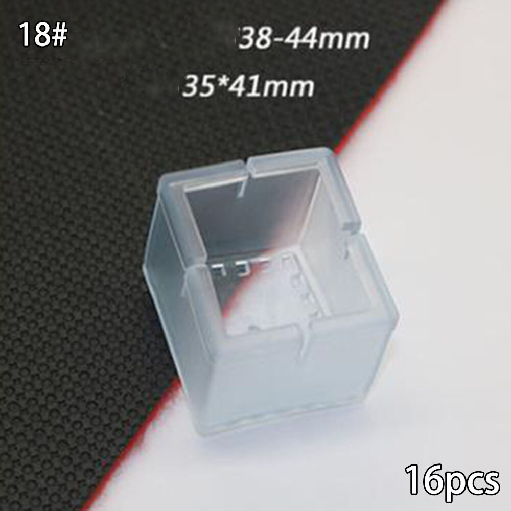 16x Silikon Gummi Stuhl Bein Füße Pads Möbel Umfasst Schutz Für Quadratische bilden Tisch Bein Abdeckung: 18