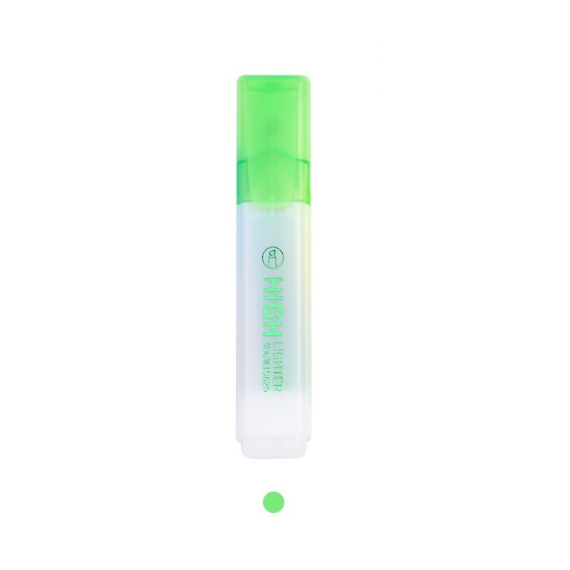Rotulador subrayador de tamaño Jumbo transparente, para papel, copia de Fax, marcador de Punto, accesorios de oficina, suministros escolares, F070: Green