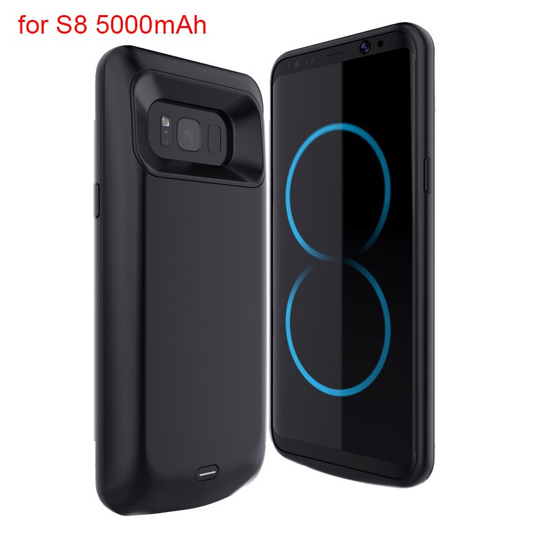 5000mAh S8 Battery Charger Case For Samsung Galaxy S8 Battery Case With Power Bank Charger For Samsung S8 Plus External Charger: For S8 Black