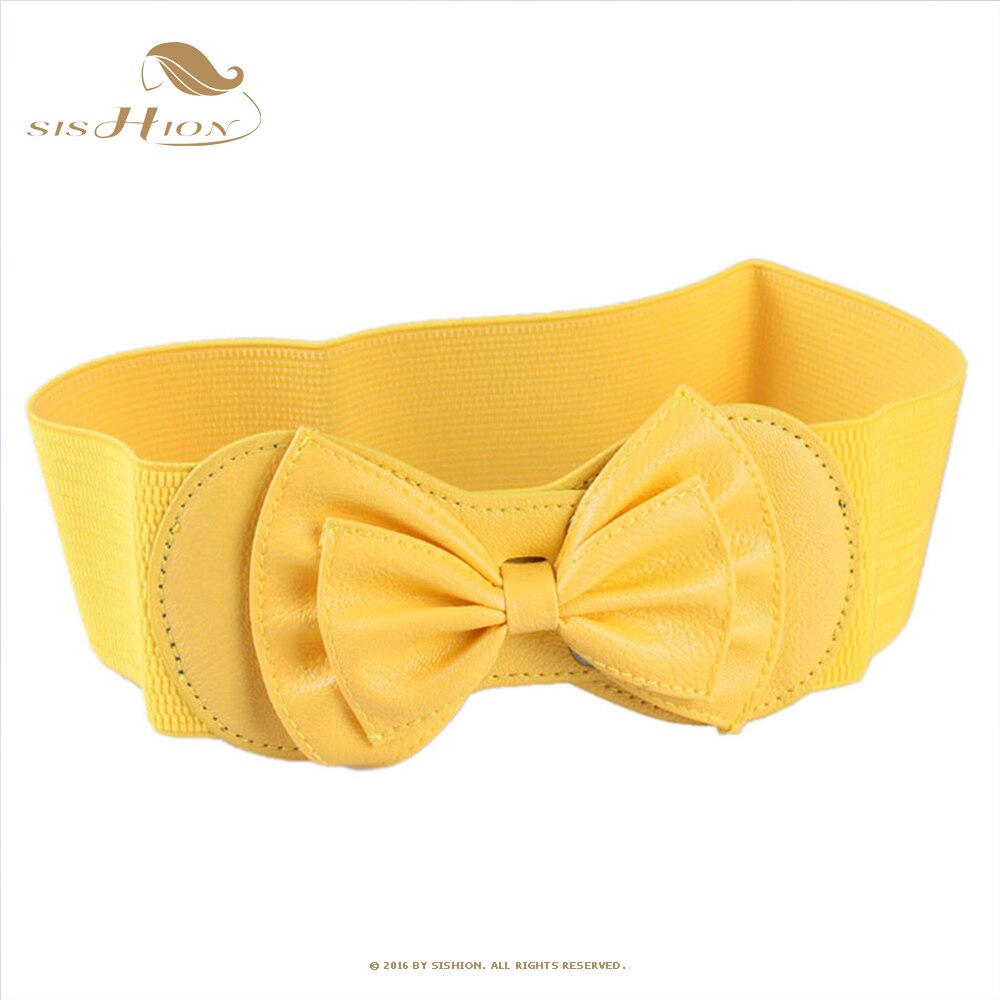 Elastic Waistband for Dress Accessories VD2626 ремень женский Women Red Black Wide Corset портупея Korean Belt with Bow