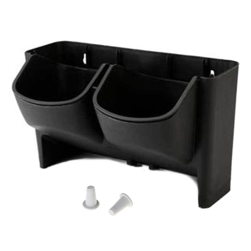 Self Watering Flower Pot 2 Pocket Stackable Vertical Wall Hanging Garden Planter: Black