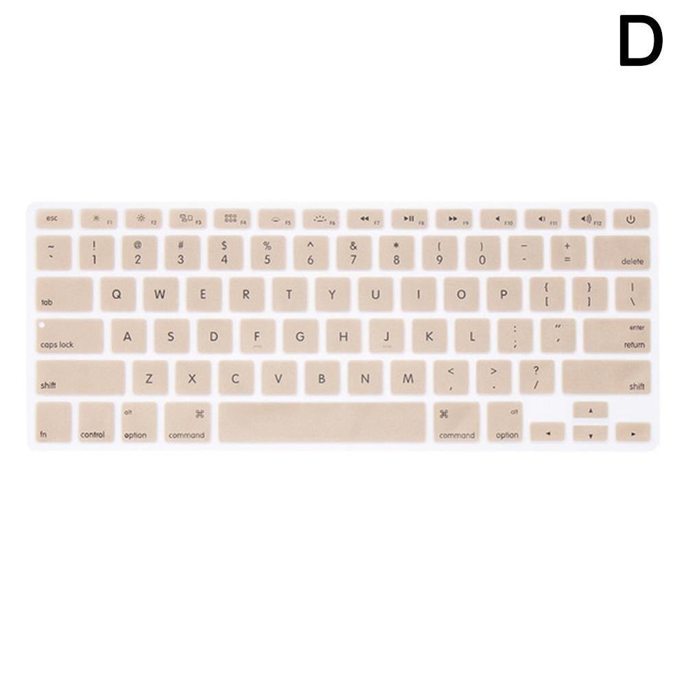 10 farben Weichen Silikon Tastatur Abdeckung Aufkleber Film Für Apple Macbook Pro Air 13 "15" 17 " oder älter) computer Zubehör: Gold