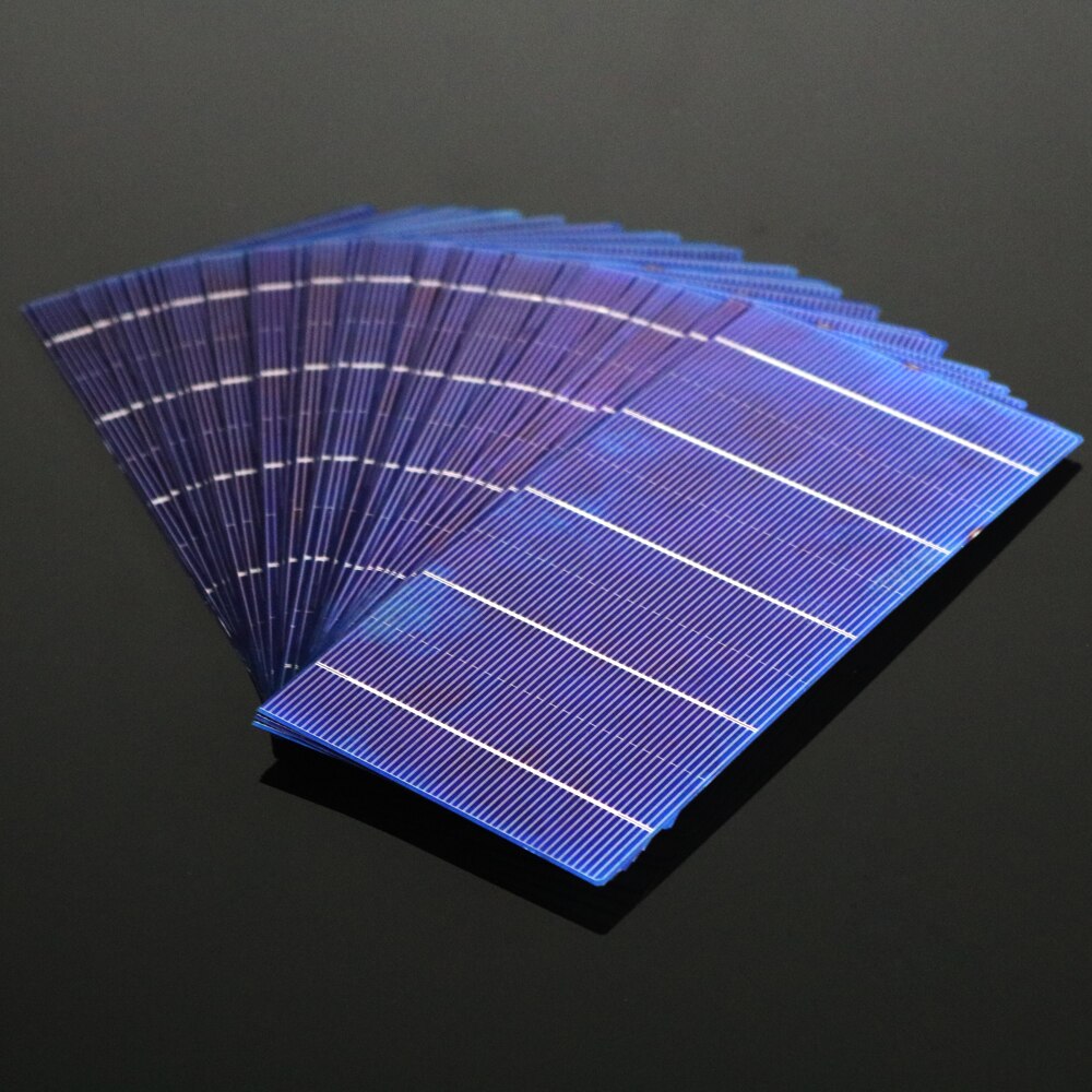 Policristallino Celle Solari 40/50/100pz 2.4W 4.28A 156x78mm A Buon Mercato grado A PV FAI DA TE Fotovoltaico Sunpower C60 Pannello Solare