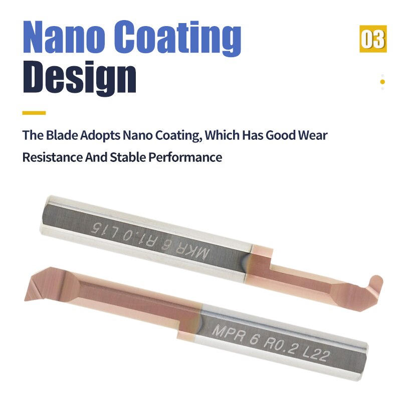 HRSK Carbide Lathe Boring Cutter Coated Mini Internal Turing Tool Copying Small Hole MTR MQR MUR MPR MKR MNR MXR 4mm 5mm 6mm