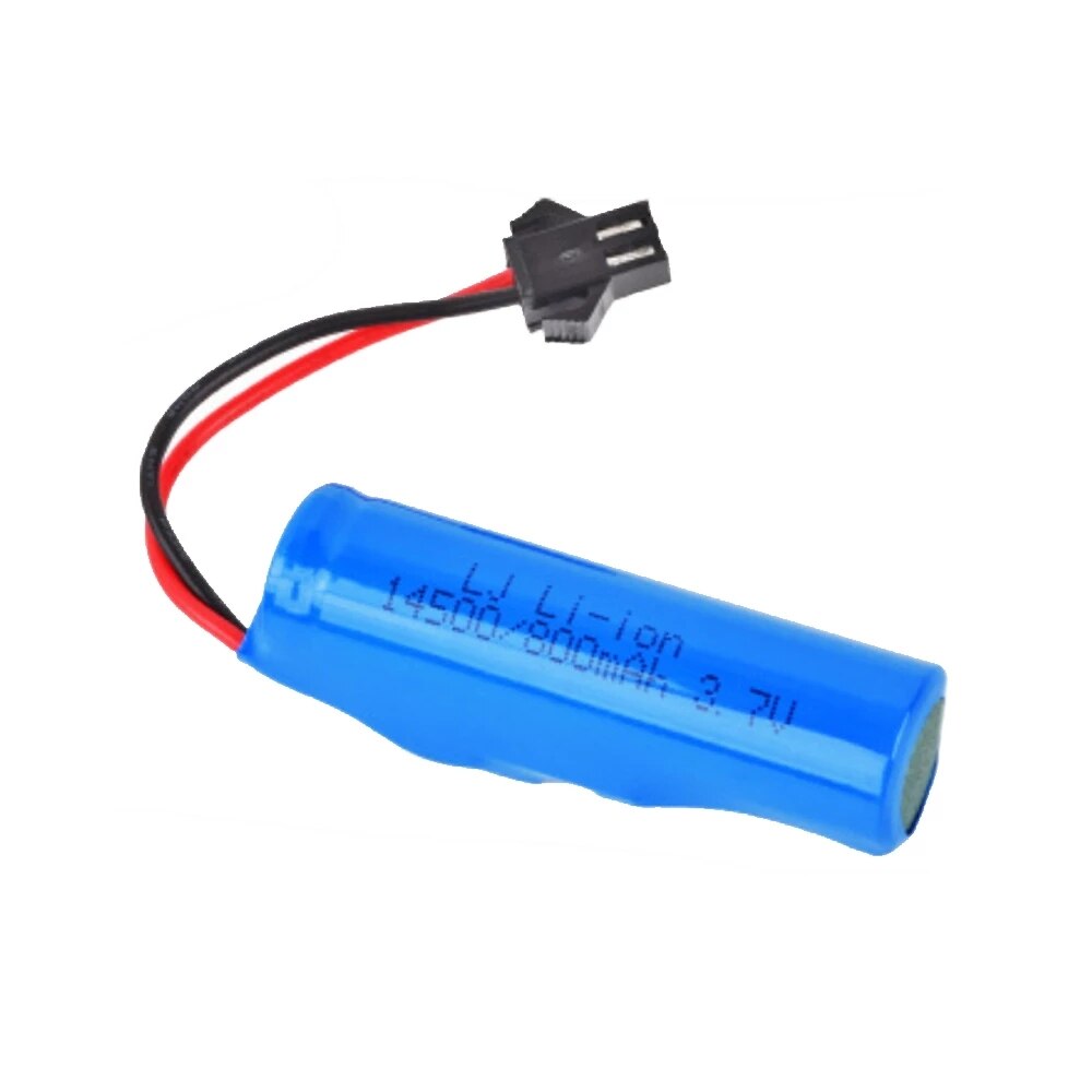 Batería de iones de litio para coche de control remoto. C2 D828, 14500 SM-2P, 3,7 v, 800mah, para coche de juguete acrobático de radiocontrol, accesorios para JJRC C2 D828