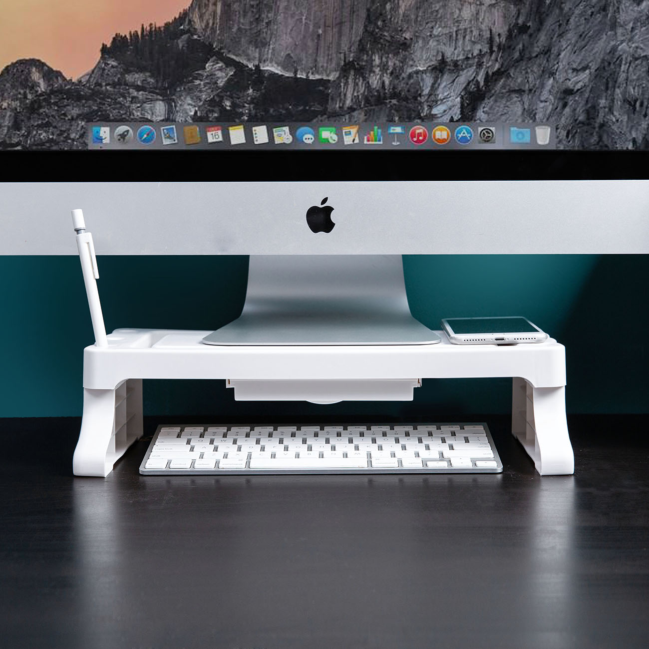 Computer Monitor Increased Shelf Desktop Keyboard Sundries Storage Rack Screen Holder Storage Shelf