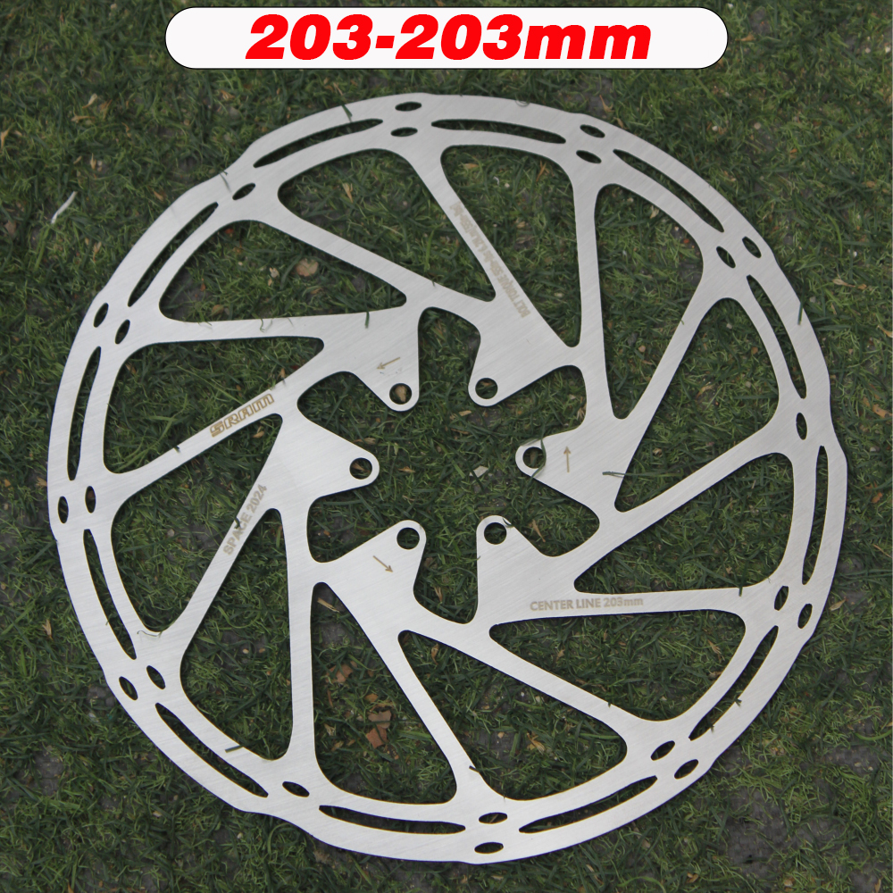 Rotor de freno de bicicleta SRAM, línea central de 140mm, 160mm, 180mm, 203mm, disco de freno hidráulico de acero inoxidable para piezas de bicicleta de carretera MTB, 2 uds.: Borgoña