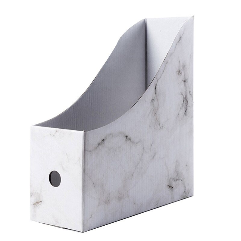 Document Rack File Holder Storage Box Magazine School Pencil Foldable Paperwork Desk Organiser Kraft Paper Simple