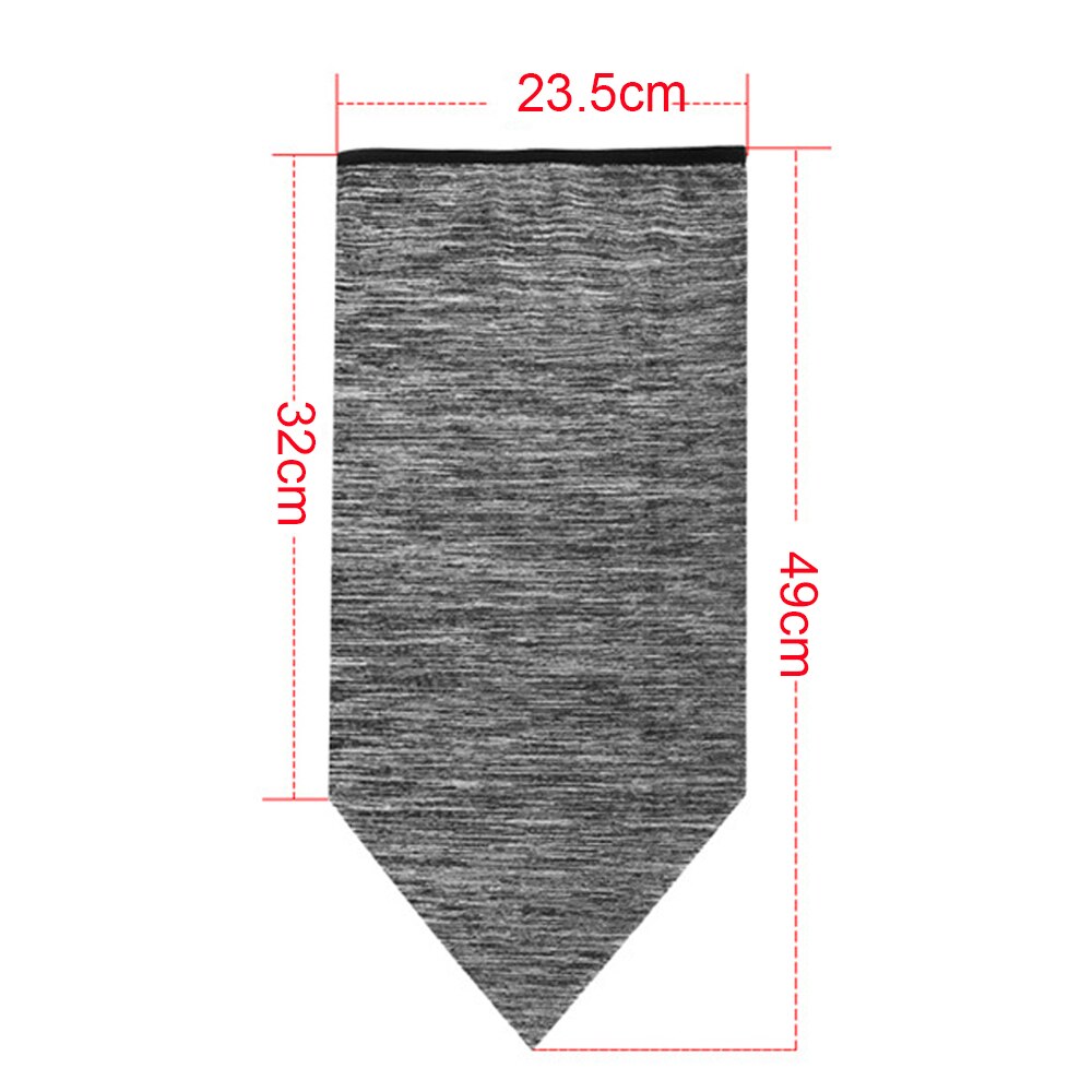Cycling Face Bandana Outdoor Sports Women Men Headband Face Mask Neck Warmer Triangle Ice Silk Cool Scarf