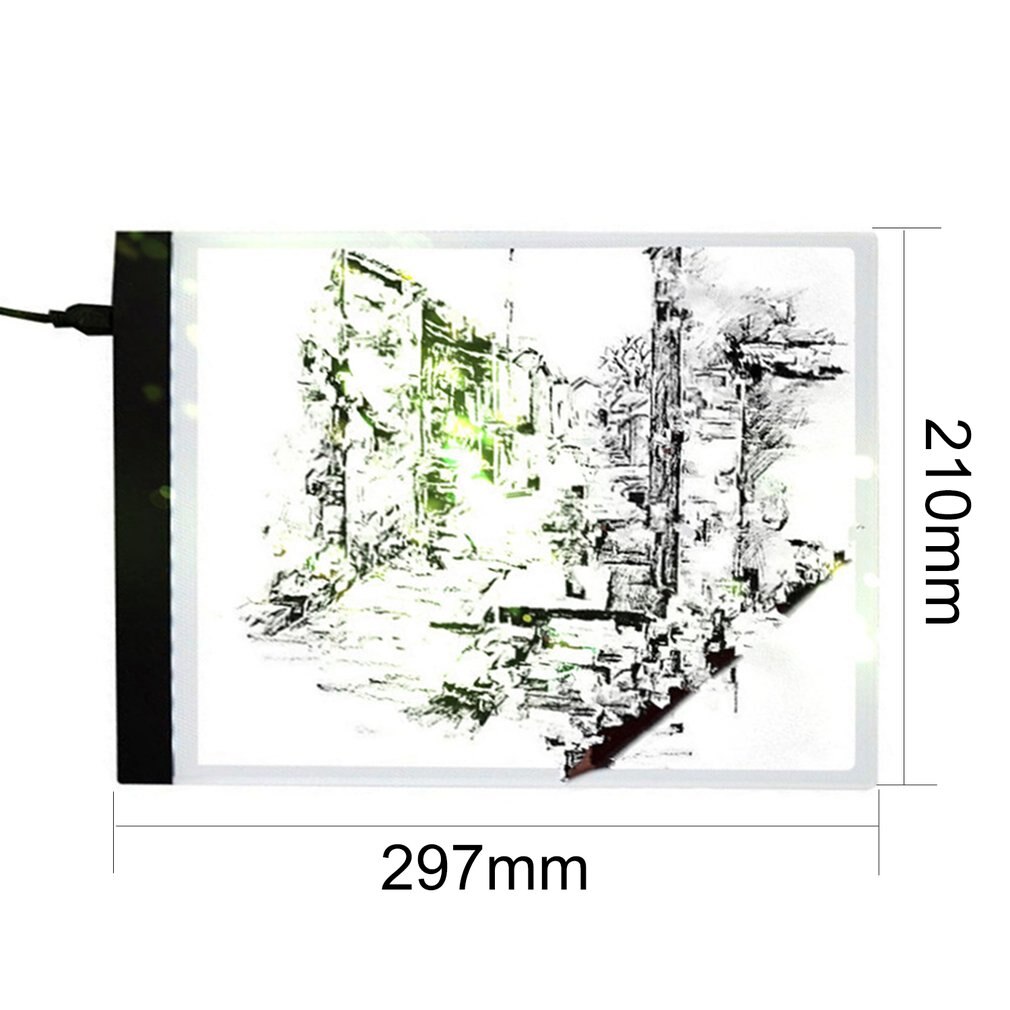 LED Light Box Artist Thin Art Stencil Board Tracing Drawing Board Plat LED Drawing Board USB Powered A4 Copy Station