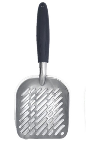 Cat Litter Shovel A Large Metal Sand Shovel for Cat Litter Screens Has A Deep Shovel and An Ergonomic Handle: Bevel