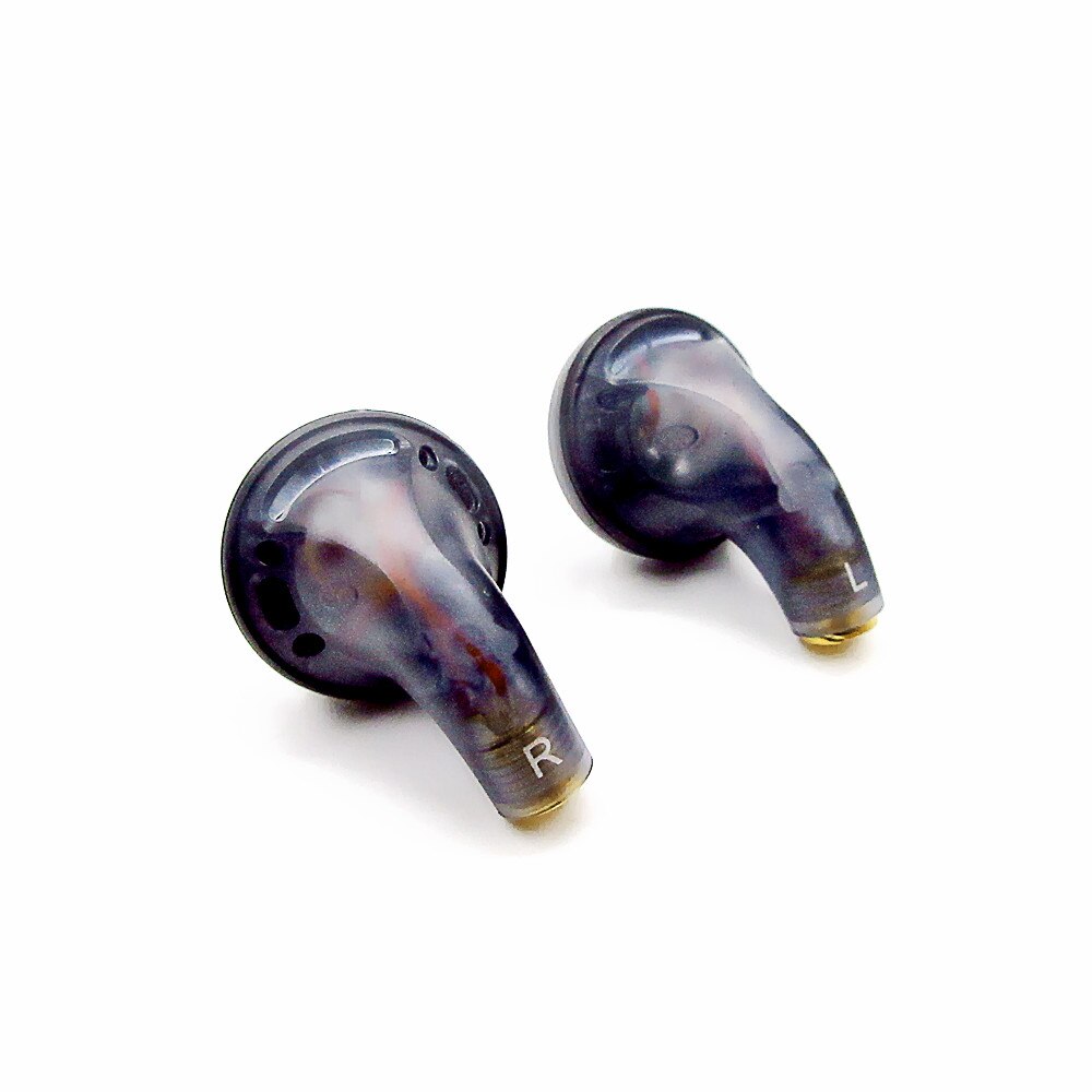 FENGRU DIY Tingo TC200 Pro Earbud Earphone HiFi Noise Cancelling EarBuds Flat Head earphone Pk Mx985 Hifi Bass Sound Earbuds: Gray No Cable