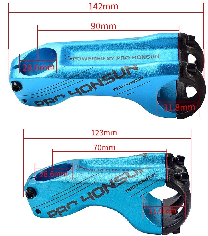 MTB Vorbau 70mm 90mm Aluminium Legierung XC Behälter DH Berg Rennrad Vorbau-17 Grad Gabelschaft Fahrrad lenker Vorbau Fahrrad Teile