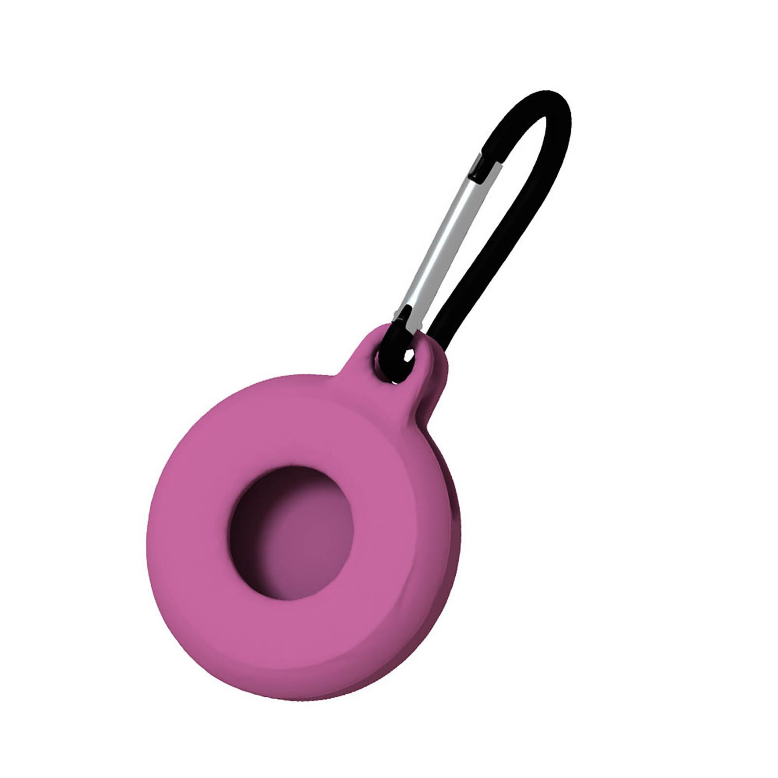 Phone Protective Cover For Aircovered AirTag Case Silicone Protector Bumper Case Compatible with Apple AirTags Tracker Buckle: Purple