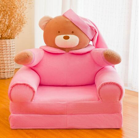 Baby Kids Sofa Alleen Cover Geen Vullen Cartoon Crown Seat Kinderen Stoel Nette Bladerdeeg Huid Peuter Kinderen Cover Voor Sofa vouwen: 5