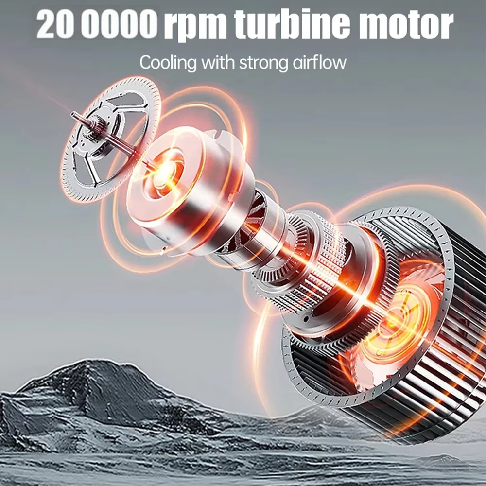 X6 Violent Fan 200000RPM Powerful Air Blower X9 Vacuum Dust Cleaner Type-C Charging Strong Wind 53m/s Brushless Turbo Jet Blower
