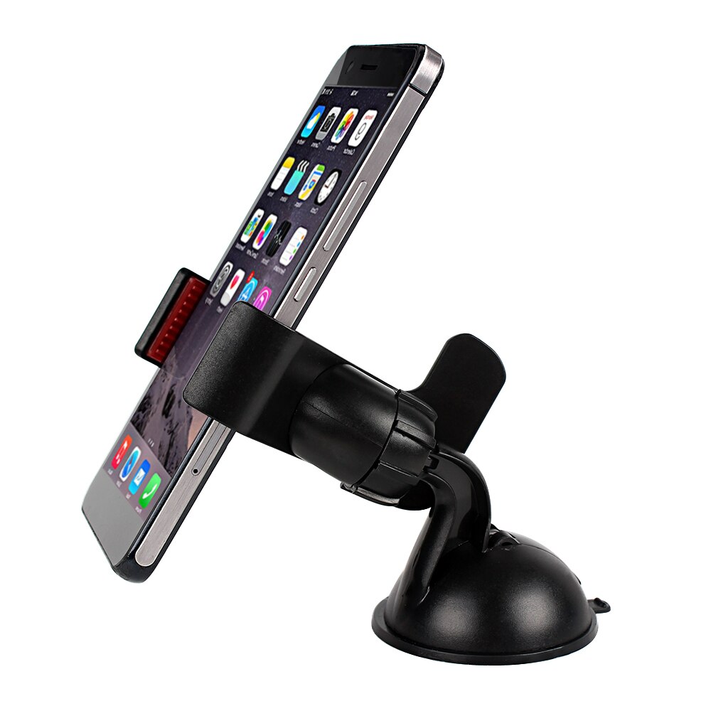 360 Graden Draaiende Auto Mobiele Telefoon Beugel Clip Gemonteerd Op Voorruit Dashboard Auto Telefoon Houder Voor Iphone Ipad Samsung Gps