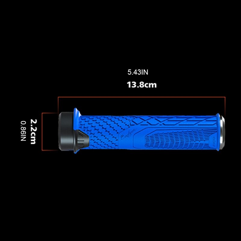 2 Pcs Cycling Non-slip Bicycle Handle Grip Grips Universal Straight Handlebar