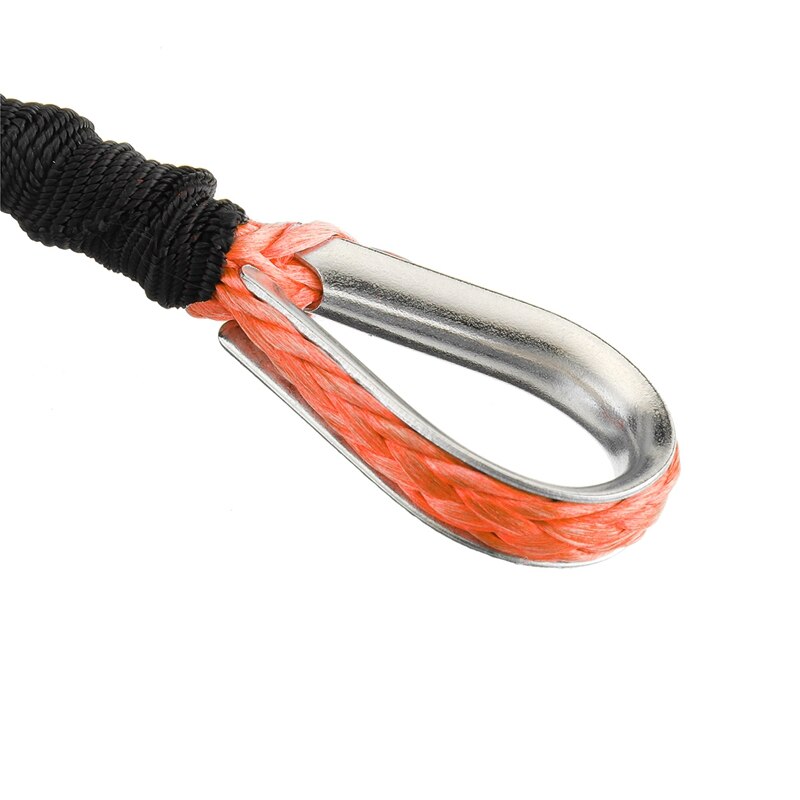 15m 7700LBs Winch Rope String Line Cable With Sheath Synthetic Towing Rope Car Wash Maintenance String for ATV UTV Off-Road