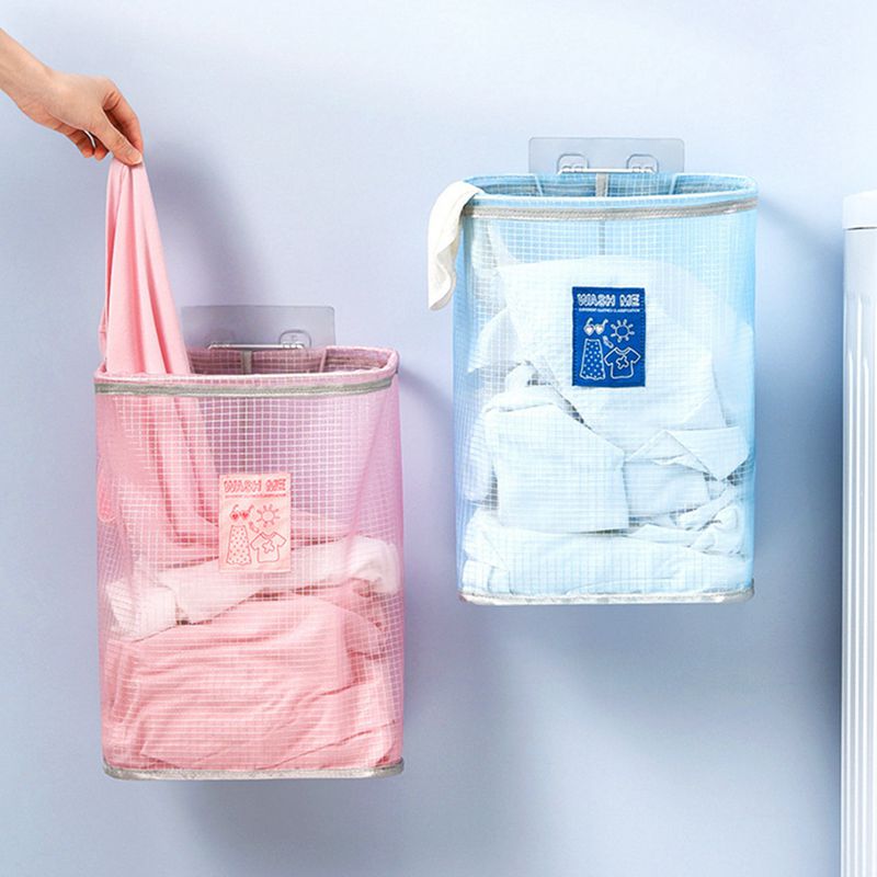 Kleding wasmand tas wandgemonteerde wasmand kleding opbergtas opvouwbare wasmand kleding opbergzak