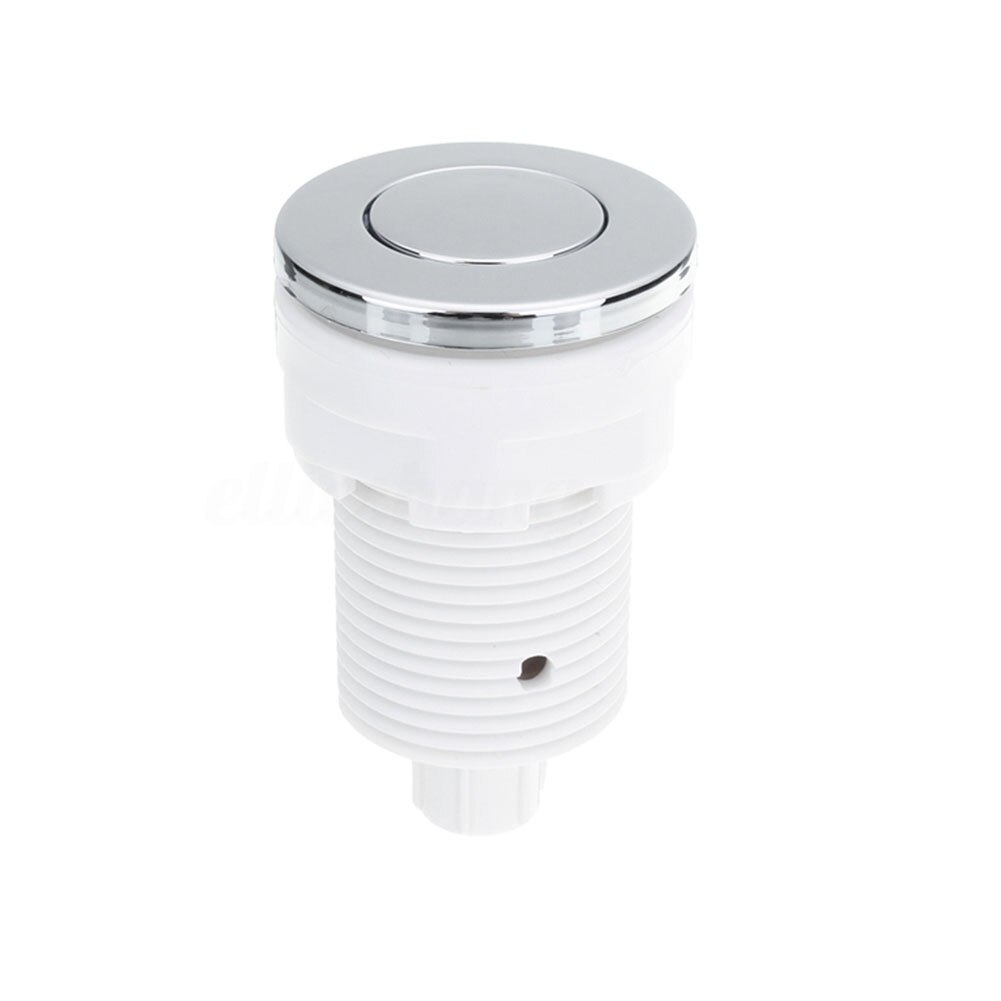 Stainless Steel Easy Install Garbage Disposal On Off Push Button Home Spa Massage Bathtub Pneumatic Air Button Switch: 28mm mounting hole