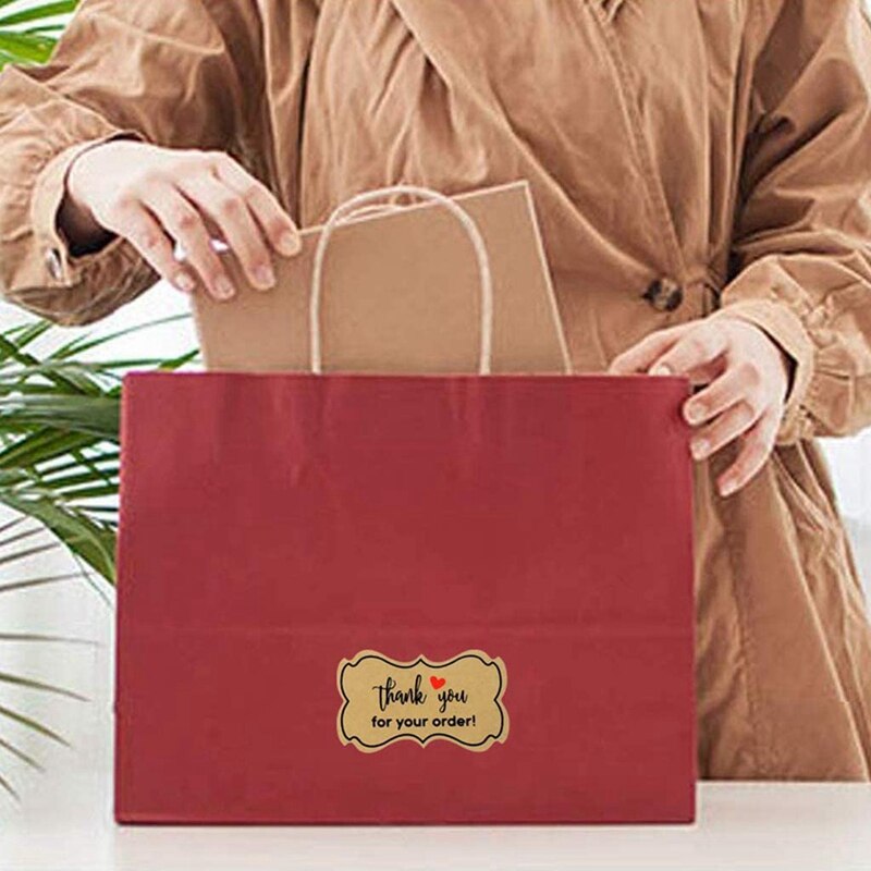 2 Roll Seal Stickers Thank You for Your Order Stickers Handmade Baking Packaging Labels Cards Bouquets Parcels Stickers