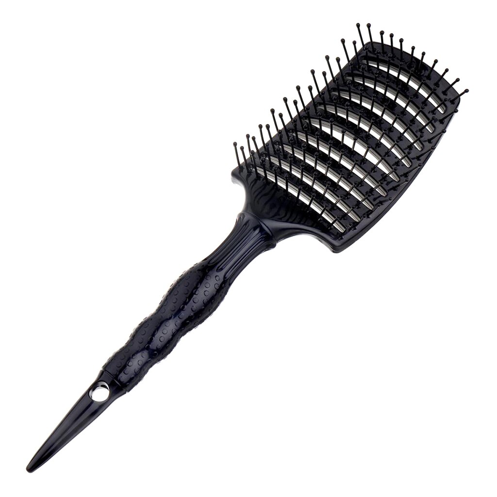 Spazzola per capelli ventilata curva barbiere asciugatura a soffiaggio spazzole per lo messa in piega volumizzante pettine