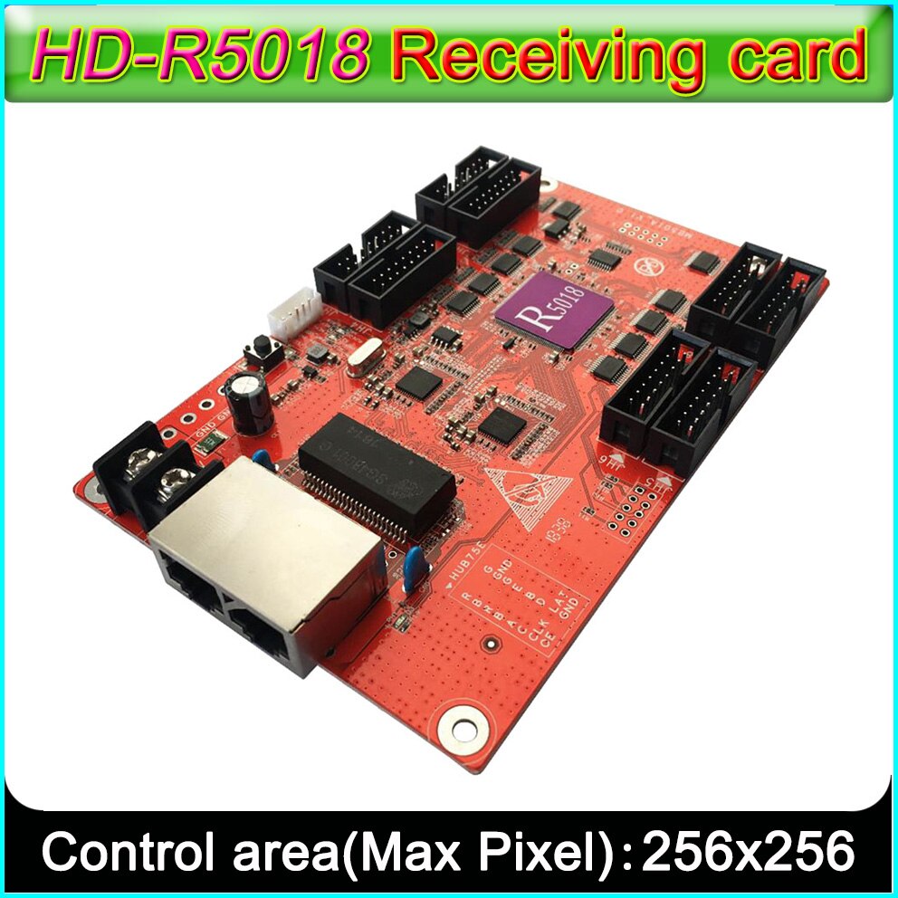 NEW2019 HD-R5018/HD-R501 Full color LED display ontvangen kaart, HUIDU serie full color video ontvangen kaart.
