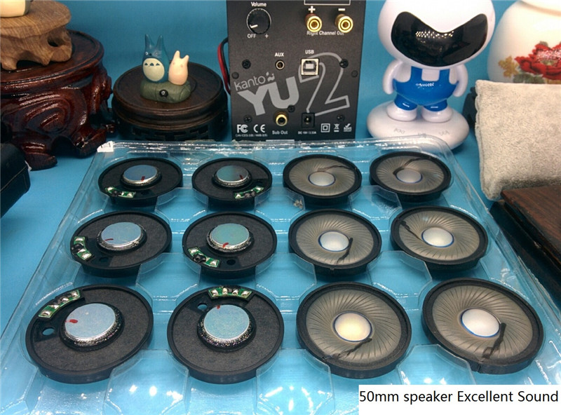 Nueva unidad de altavoz de 50mm para auriculares DIY excelente sonido diafragma de grafeno sonido claro de voz sonido de graves profundos altamente recomendado