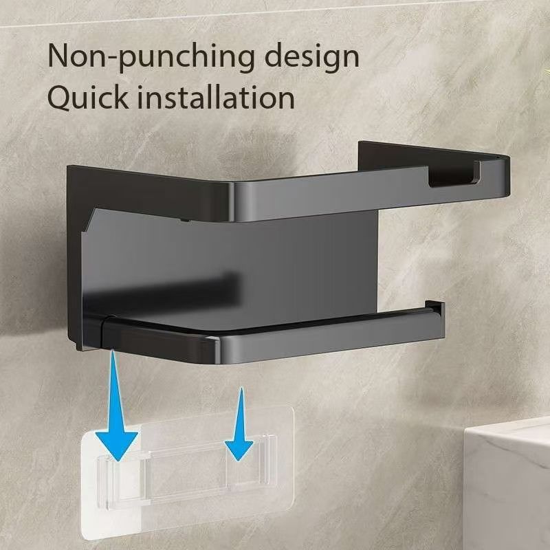 Toilet Paper Holder Plastic Storage Rack Kitchen Towel Placement Of Seasoning Bottles Bathroom Wall Roll Of P