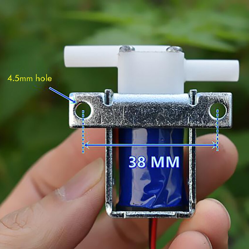 Válvula solenoide en miniatura normalmente cerrada DC12V 0.24A, válvula de agua electromagnética bidireccional de dos posiciones para máquina de café