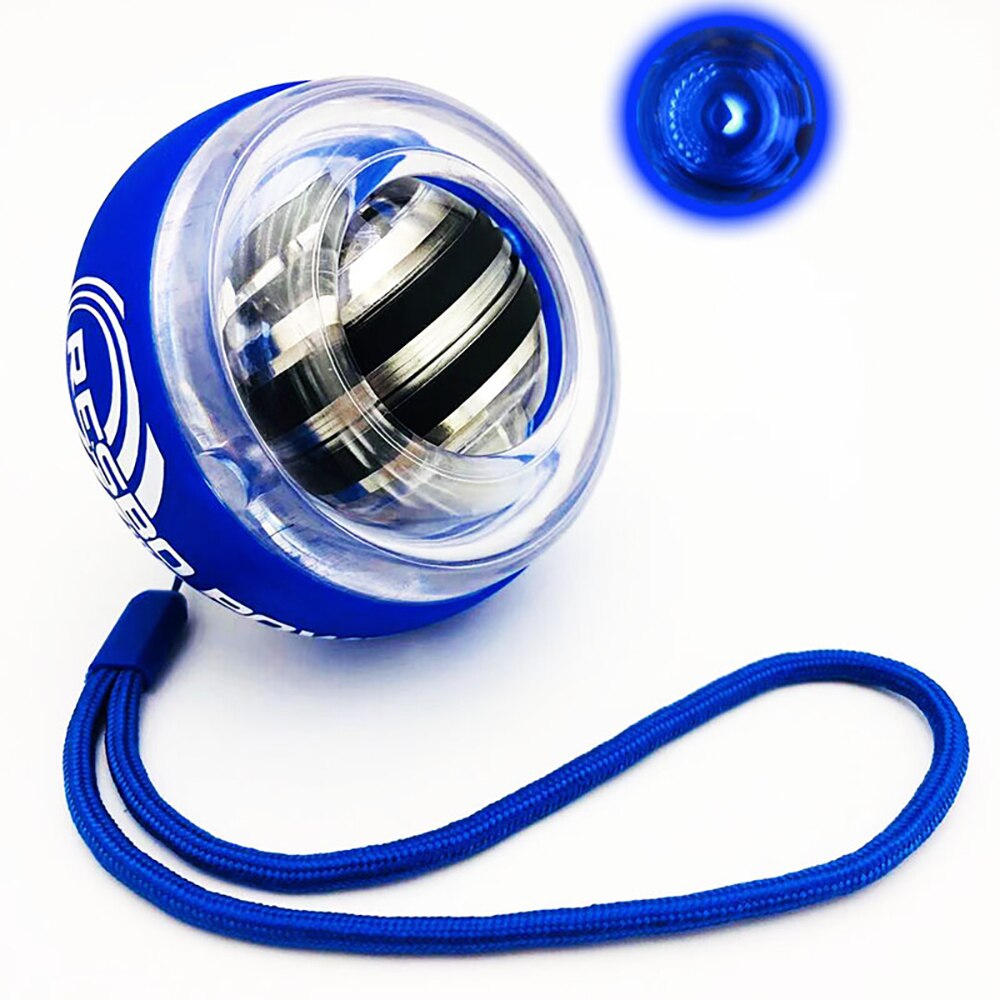 Auto-Start Stärken Volle Metall Power Handgelenk Ball Unterarm Muskel Training Kreiselsicherheitssensor Ball Stumm Metall PowerBall Gym Exerciser: blue lamo