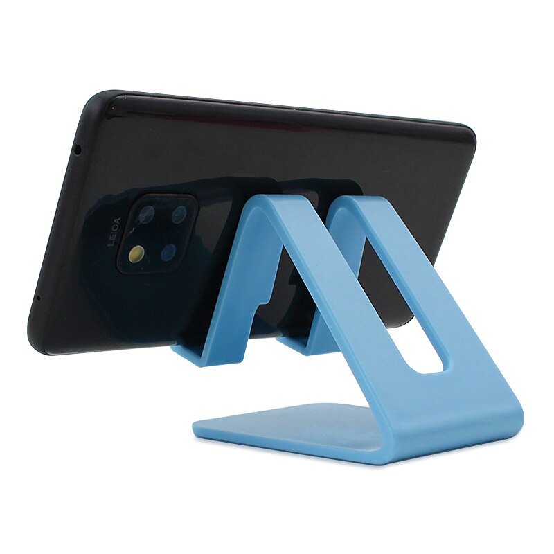 Support universel de Support de téléphone portable de Table pour le Support de bureau de téléphone pour l'iphone 11 Pro XR Samsung Xiaomi Support de téléphone portable: Blue