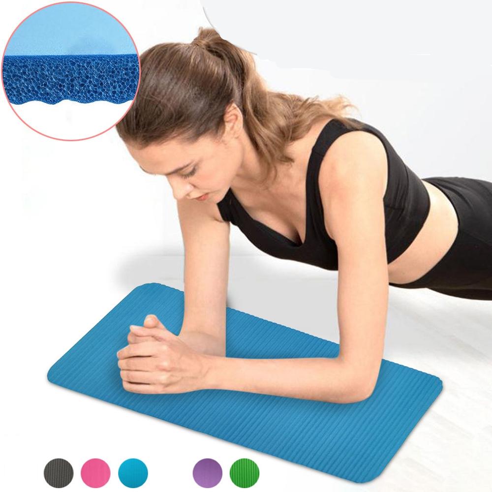 Nbr pequena esteira de yoga 10mm/15mm almofada cotovelo ginásio pilates esteiras para prancha corpo construção fitness exercício massagem 60x2 5cm/61x33cm