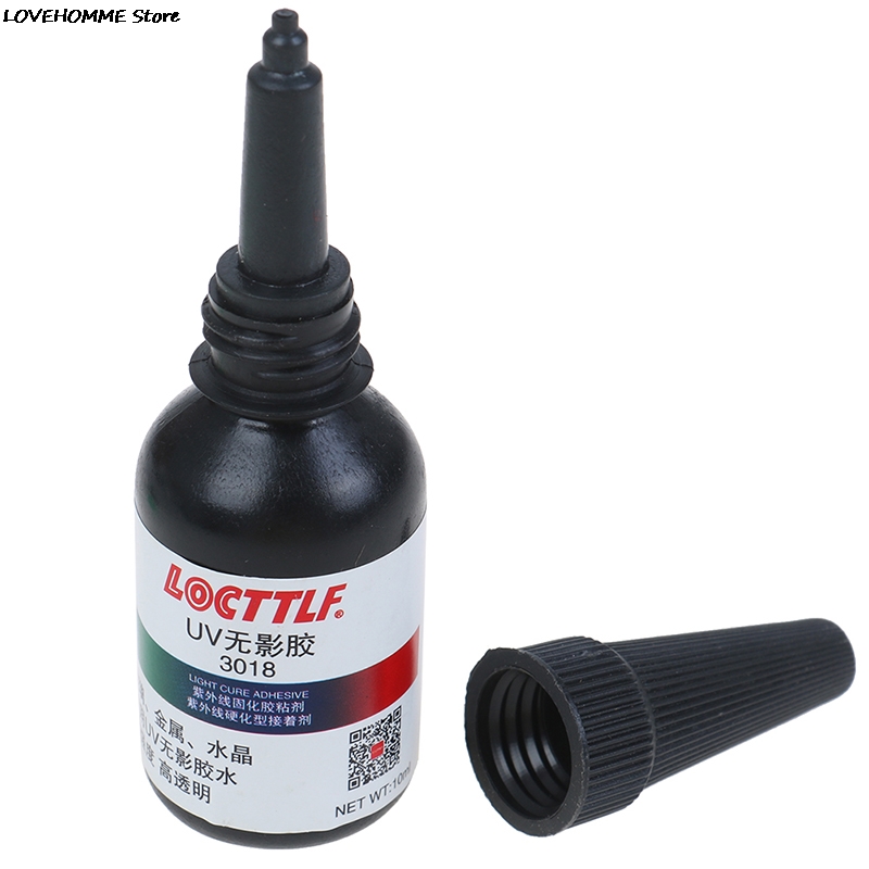 Pegamento de Metal acrílico UV 10g, pegamento de resina dura tipo ultravioleta, adhesivo transparente de solidificación con linterna UV, 1 unidad, 5 segundos de fijación