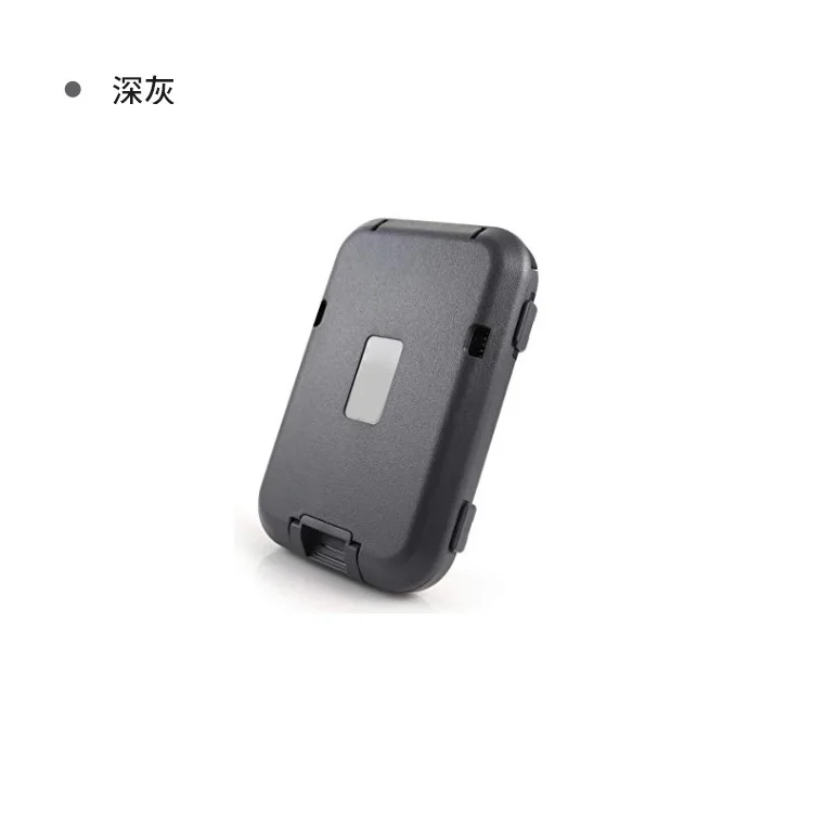 Carteira japonesa masculina, bolsa de armazenamento de fones de ouvido, porta cartão de crédito, para meninos e meninas, organizador de cartão bancário, bolsa de moedas com zíper: Cinza escuro