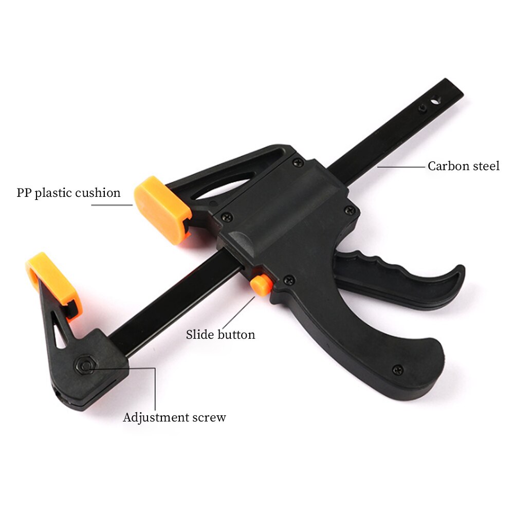 Pince à barre F pour le travail du bois, Kit de clips à cliquet rapide, vitesse de pressage, travail du bois, épandeur de barre, Gadget, outils à main