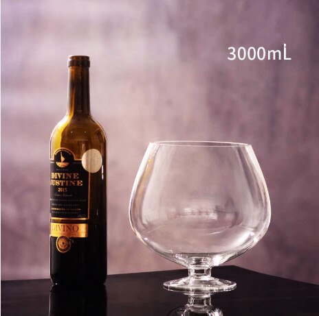 Jm 2000ml - 4000ml- party sjove glas / vinglas / cocktailglas glaskop krystal vinglas whiskyglas ølglas: 3l