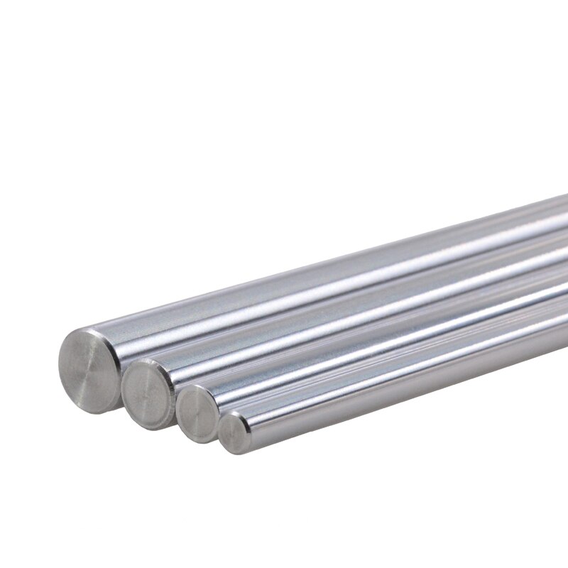 Barra redonda de acero inoxidable para impresora 3D, piezas CNC, carril delineador OD, 10mm de longitud, 100mm, 200mm, 300mm, 400mm, 500mm, varilla lisa