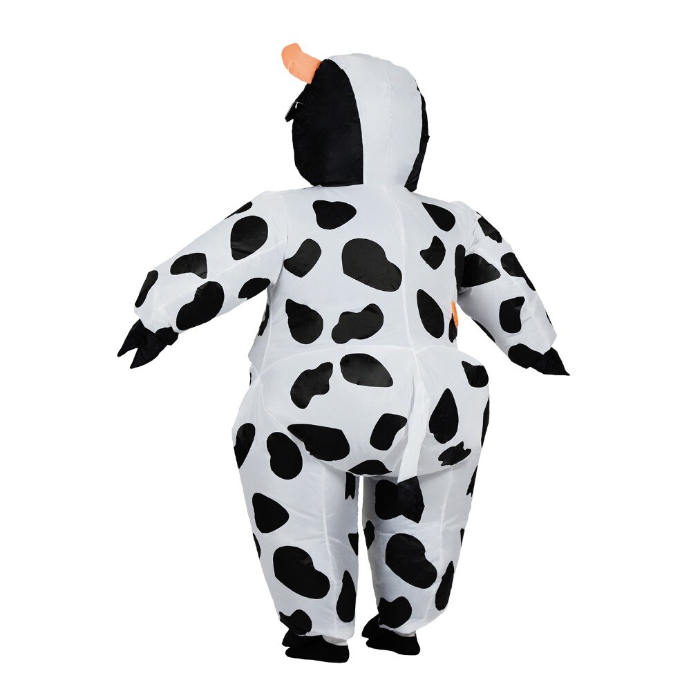 Aufblasbare Kuh Kostüm für Erwachsene Frauen Männer Kind Junge Mädchen Halloween Party Karneval Cosplay Kleid Schlag hoch Anzug Ebene Maskottchen Outfit