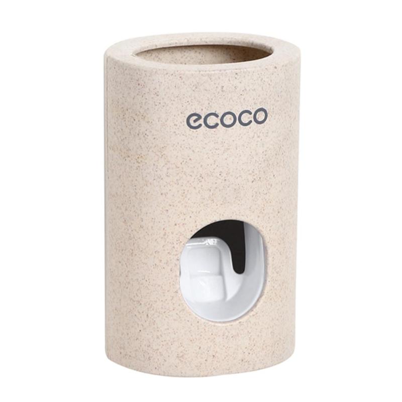 distributore automatico di dentifricio portaspazzolino antipolvere supporto da parete impostato di accessori per il bagno spremi-dentifricio dentifricio