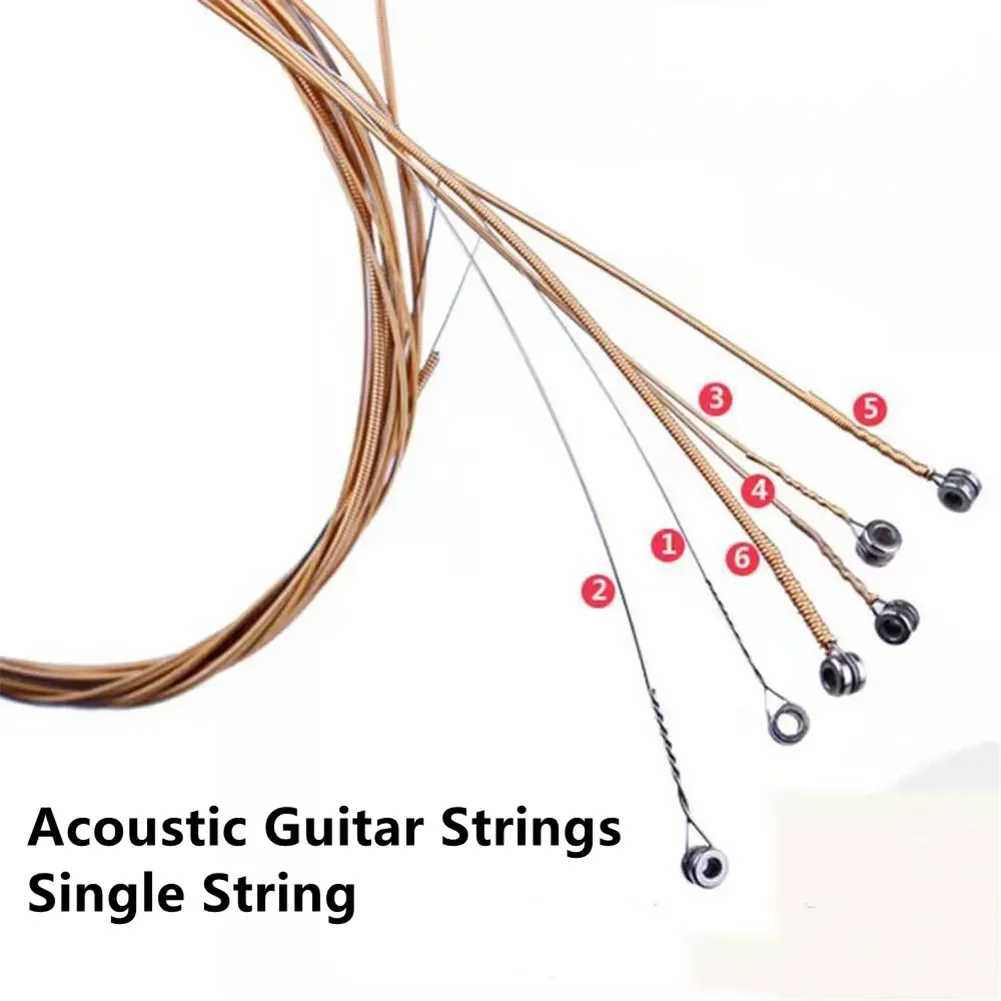 1 Uds. Para cuerda de guitarra E-1st/B-2nd/G-3rd/D-4th/A-5th/E-6th. Reemplazo de tono excepcional, tono de longevidad, núcleo de acero de
