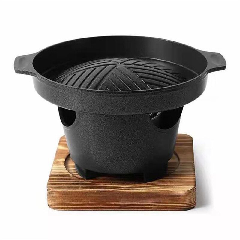 mini grill w stylu koreańprzejrzeć piec alkoholowy jedna osoba w domu bezdymny grill na zewnątrz grill piekarnik płyta pieczenia kuchenka mięwięc: styl a pojedynczy plate