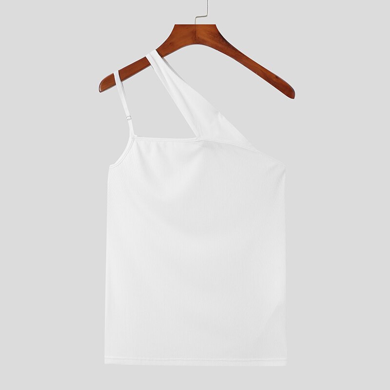 INCERUN – débardeur sans manches à bretelles pour homme, haut de style décontracté, résistant et confortable, à la , 2022, S-5XL: White / XL