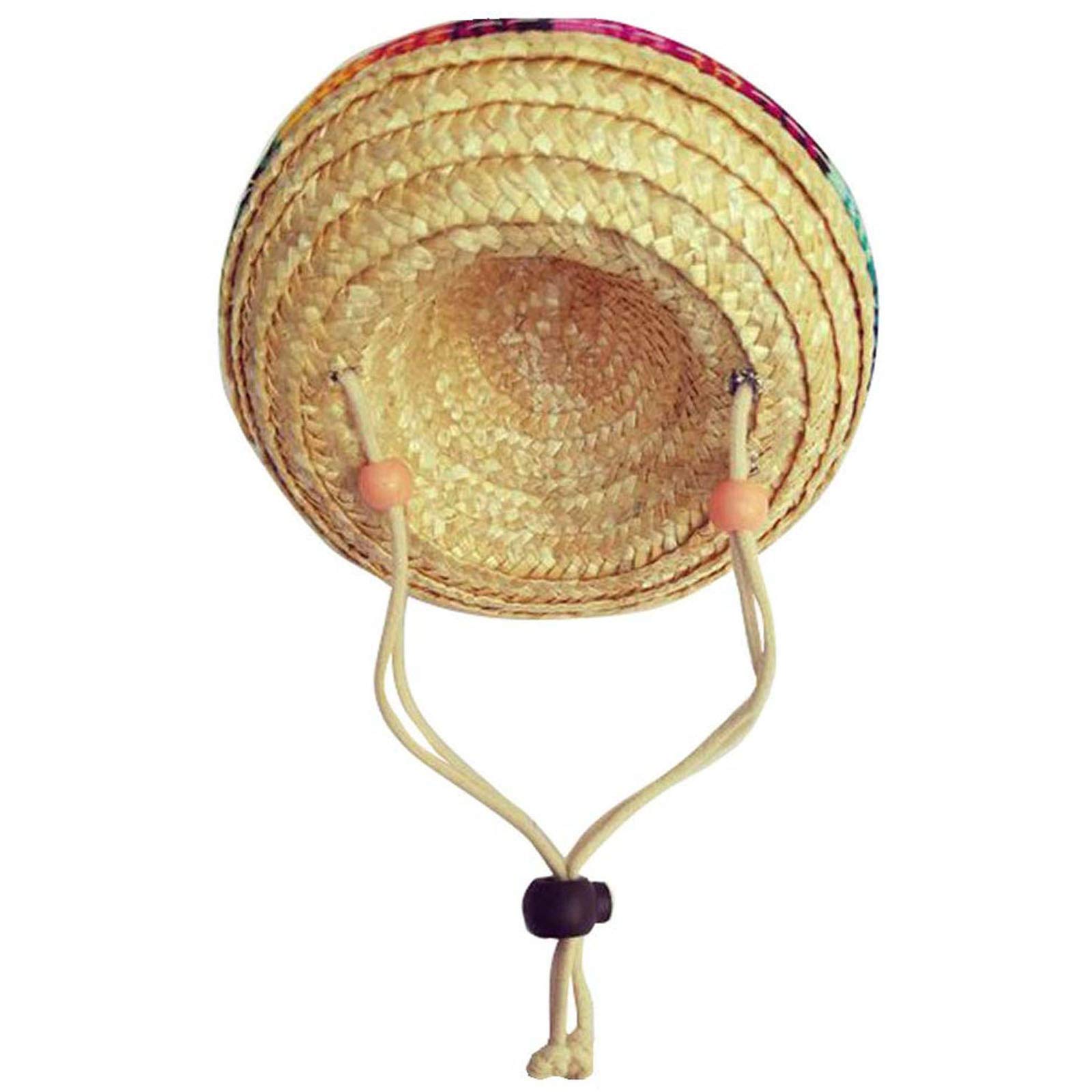 Dog Hat Mini Straw Sombrero Hats Mexican Hats Sombrero Party Hats for Small Pets Puppy Cat Chihuahua French Bulldog