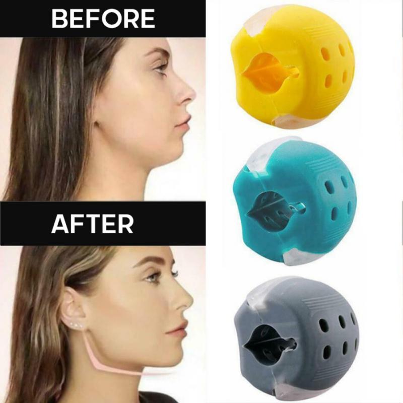 3/1 Pcs Unisex Face Chin Line Exerciser Facial Toner Exerciser Trainer Facial Muscle Chewer Lifting Massage Silica Gel Ball