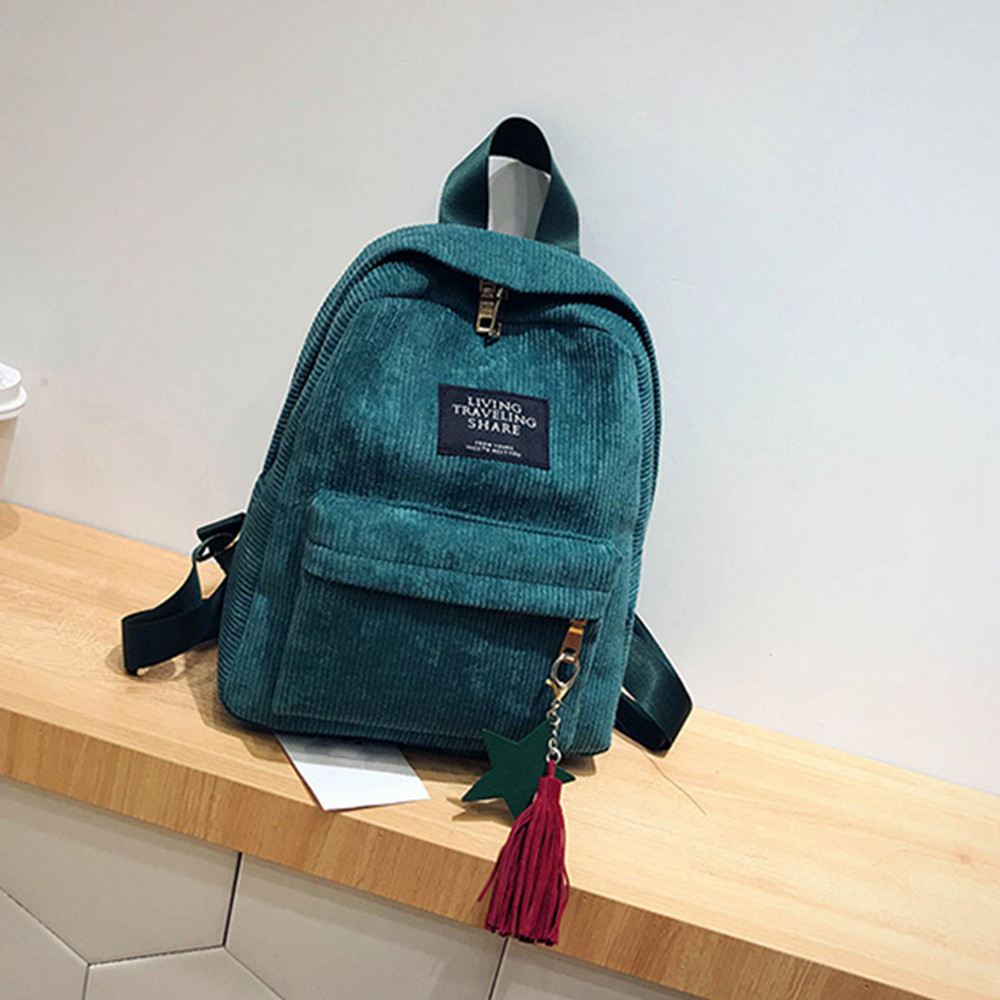 Feminino bonito mochilas doces cor 2019 verão nova moda bonito macio meninas fresco estudantes da escola sacos de ombro #25: Green