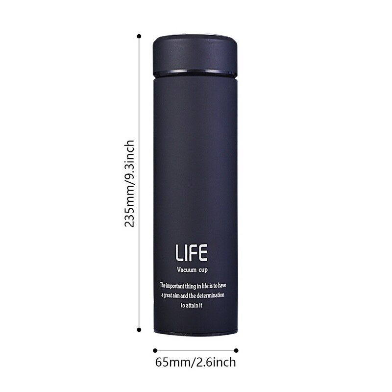 500ML Thermos Tea Vacuum Flask With Filter Stainless Steel 304 Thermal Cup Coffee Mug Water Bottle Office Business Thermo